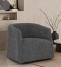 Luna Barrel Lounge Chair In Grey Color