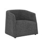 Luna Barrel Lounge Chair In Grey Color