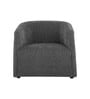 Luna Barrel Lounge Chair In Grey Color