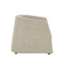 Luna Barrel Lounge Chair In Light Grey Color