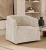 Luna Barrel Lounge Chair In Light Grey Color