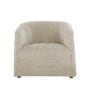 Luna Barrel Lounge Chair In Light Grey Color
