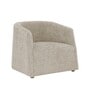 Luna Barrel Lounge Chair In Light Grey Color