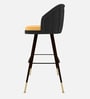 Luna Crest Bar Stool In Dark Grey Colour