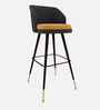 Luna Crest Bar Stool In Dark Grey Colour