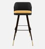 Luna Crest Bar Stool In Dark Grey Colour