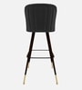 Luna Crest Bar Stool In Dark Grey Colour