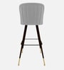 Luna Crest Bar Stool In Light Grey Colour
