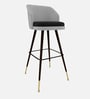 Luna Crest Bar Stool In Light Grey Colour