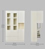 Luna Crockery Unit in White Colour