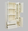 Luna Crockery Unit in White Colour