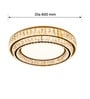 Luna Crystal Ring LED Ceiling Light   60 cm Diameter