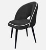 Luna Curve Accent Chair In Dark Grey Colour
