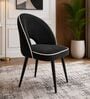 Luna Curve Accent Chair In Dark Grey Colour