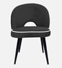 Luna Curve Accent Chair In Dark Grey Colour