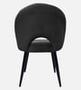 Luna Curve Accent Chair In Dark Grey Colour
