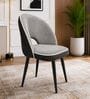 Luna Curve Accent Chair In Light Grey Colour