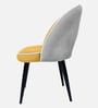 Luna Curve Accent Chair In Yellow Colour