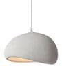 Luna Curve Pendant Light   Sculptural Cement Finish