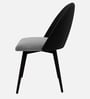 Luna Luxe Dining Chair In Dark Grey Colour