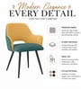 Luna Luxe Dining Chair In Green Colour