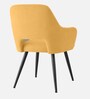 Luna Luxe Dining Chair In Yellow Colour
