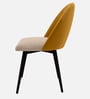Luna Luxe Dining Chair In Yellow Colour