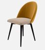 Luna Luxe Dining Chair In Yellow Colour