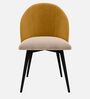 Luna Luxe Dining Chair In Yellow Colour