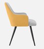 Luna Luxe Dining Chair In Yellow Colour