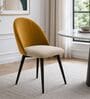 Luna Luxe Dining Chair In Yellow Colour