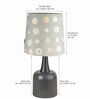 Gold & Grey Luna Minimalist Metal Medium Taper Shade Table Lamp