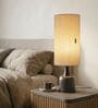 Off White Luna Minimalist Metal Tall Shade Table Lamp