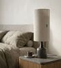 Off White Luna Minimalist Metal Tall Shade Table Lamp