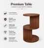 Luna Round Coffee Table in Walnut finish