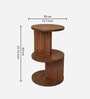 Luna Round Coffee Table in Walnut finish