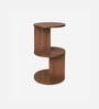 Luna Round Coffee Table in Walnut finish