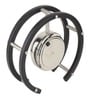 Luna Serenade Silver Steel Table Clock