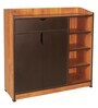 Luna ShoeRack In Teak Finish Luna ShoeRack In Teak Finish