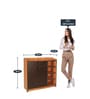 Luna ShoeRack In Teak Finish Luna ShoeRack In Teak Finish