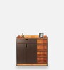 Luna ShoeRack In Teak Finish Luna ShoeRack In Teak Finish
