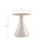 Luna End Table Set in Brown Matte Finish