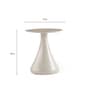 Luna End Table Set in Brown Matte Finish