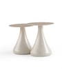 Luna End Table Set in Brown Matte Finish