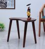 Luna Teak Wood End Table In Brown Colour