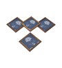 Lunar Blue  Cotton 4 Pcs Coasters
