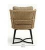 Lunar Wicker 4 Seater Dining Set In Dimgrey Finish