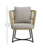 Lunar Wicker 4 Seater Dining Set In Dimgrey Finish
