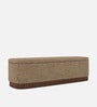 Lunara Edge Storage Bench In Capuccino Colour
