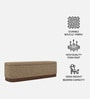 Lunara Edge Storage Bench In Capuccino Colour